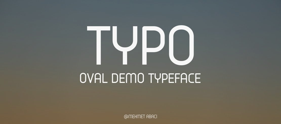 Typo Oval Demo Font Family