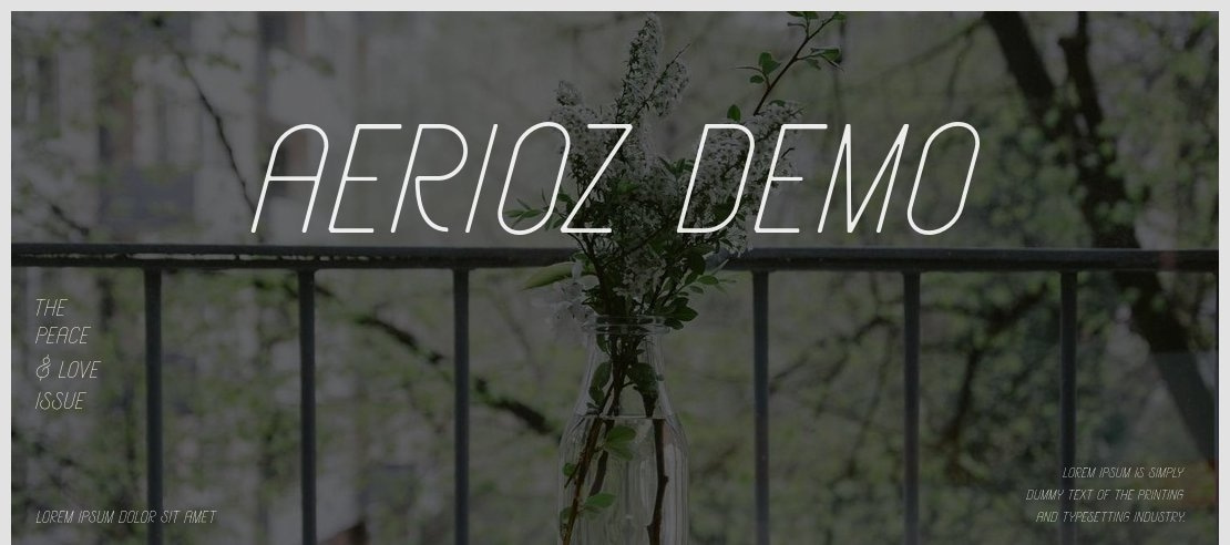 Aerioz Demo Font