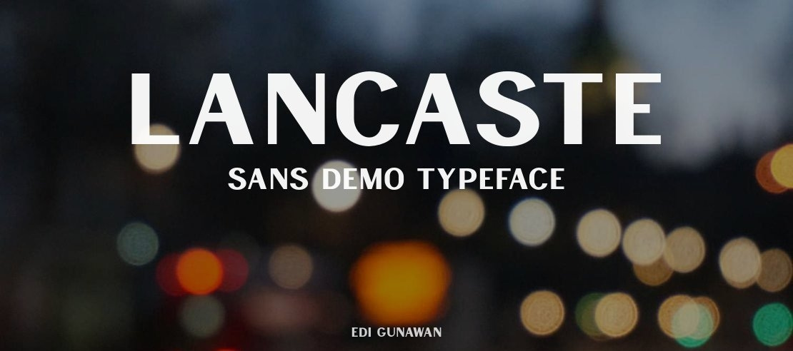 Lancaste Sans Demo Font Family