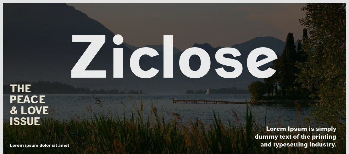 Ziclose Font