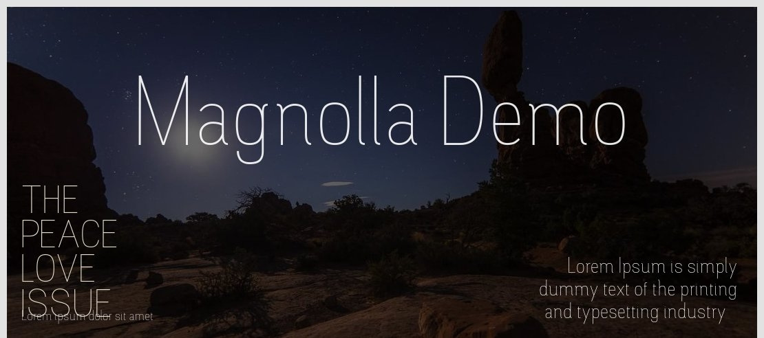 Magnolla Demo Font