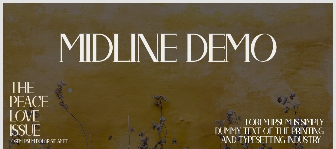 Midline Demo Font