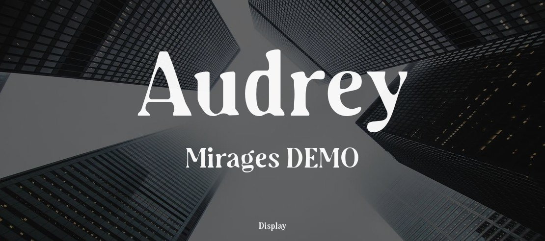 Audrey Mirages DEMO Font