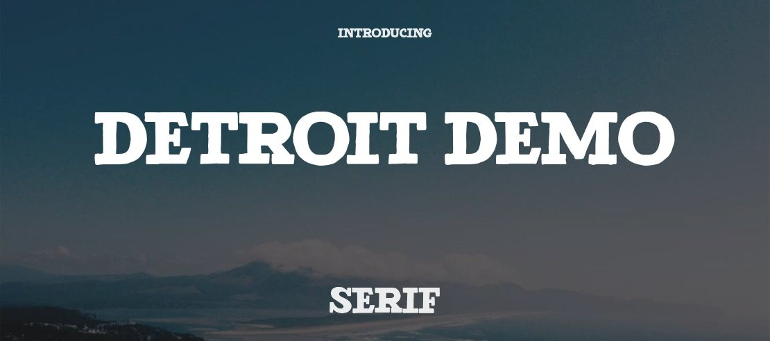 Detroit DEMO Font