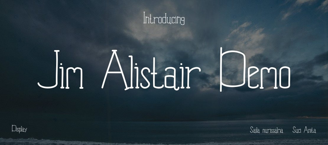 Jim Alistair Demo Font