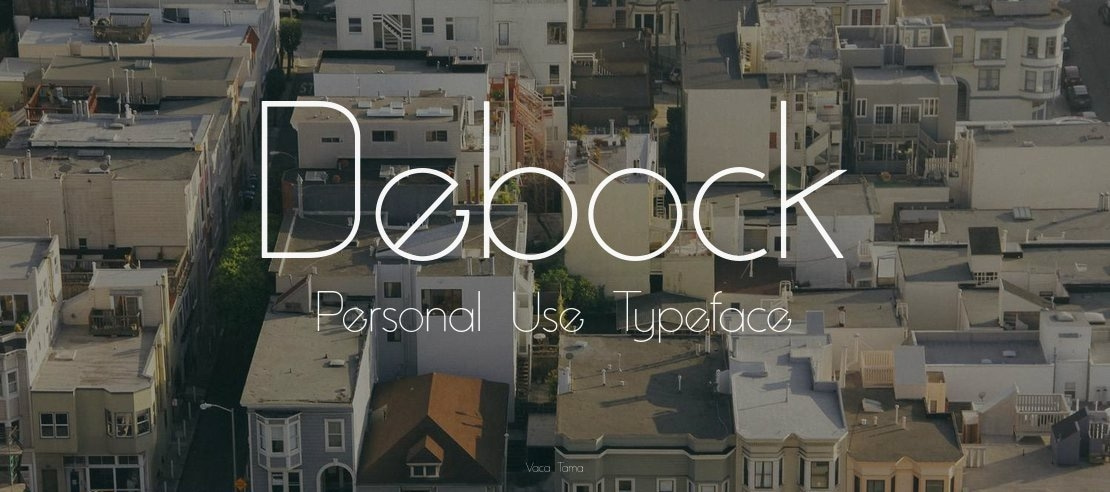 Debock Personal Use Font