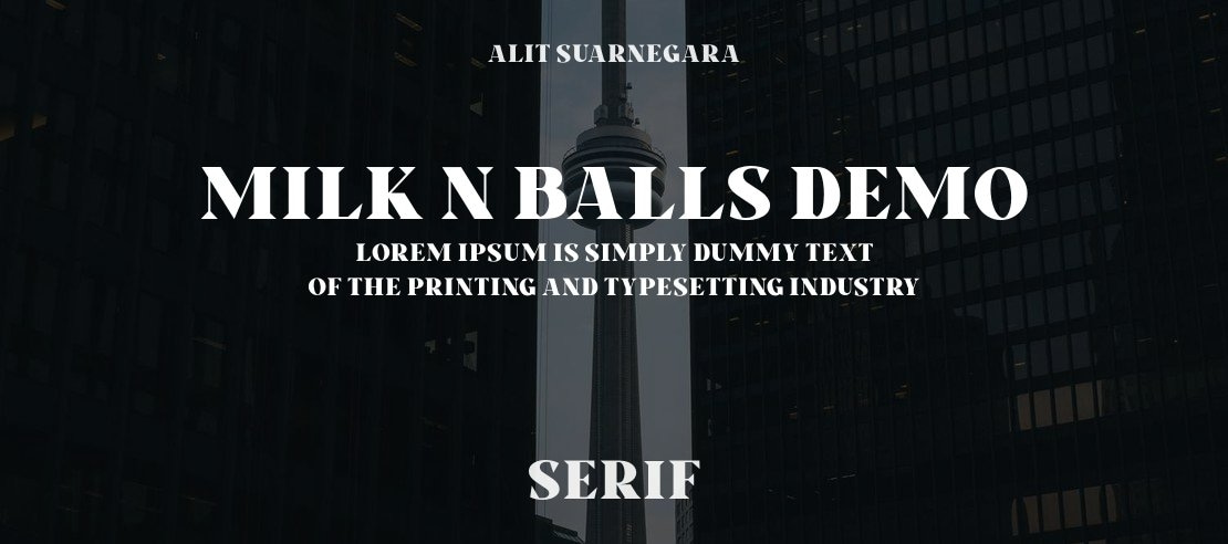 Milk n Balls Demo Font