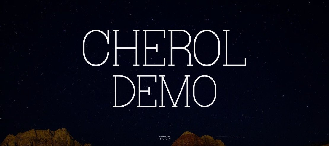 Cherol Demo Font