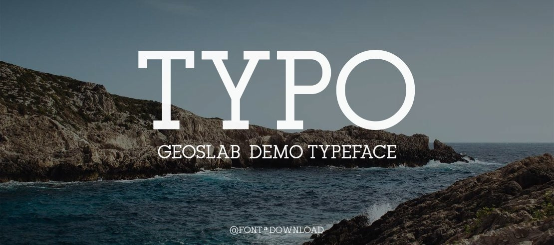 Typo GeoSlab  Demo Font Family