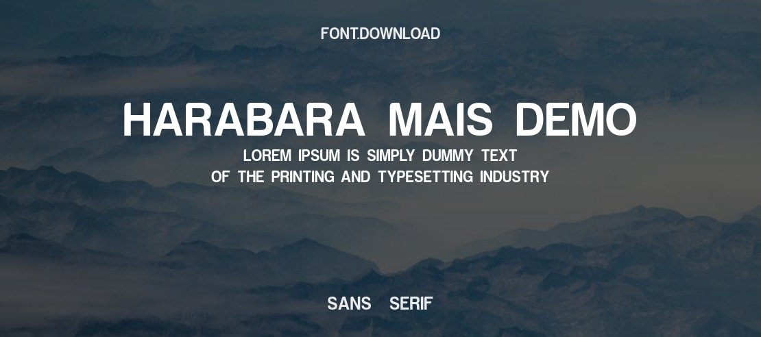 Harabara Mais Demo Font