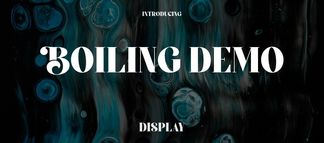 Boiling Demo Font