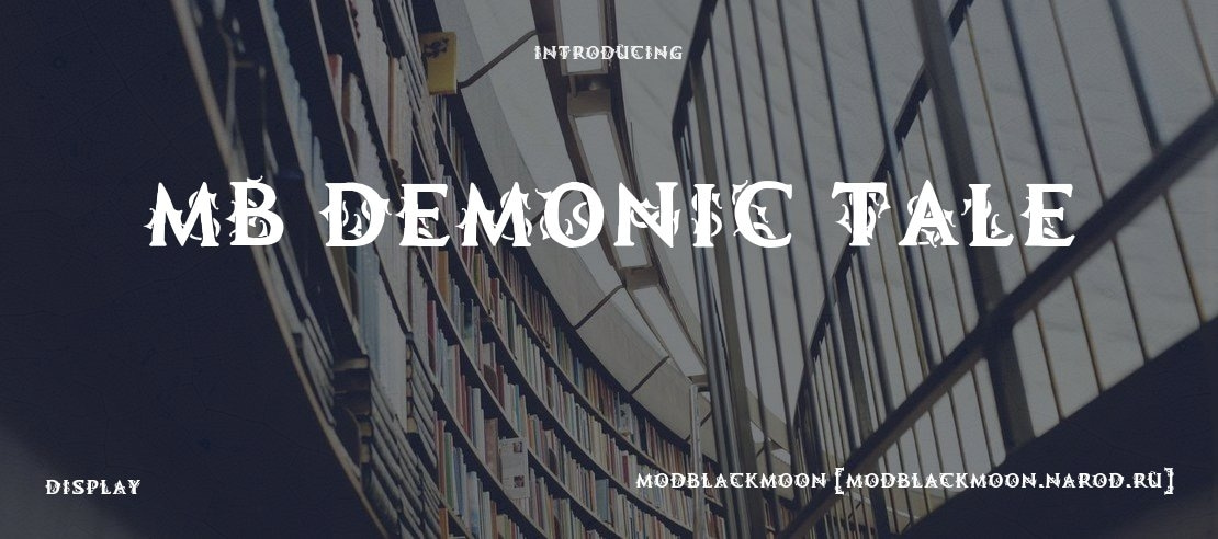 MB Demonic Tale Font