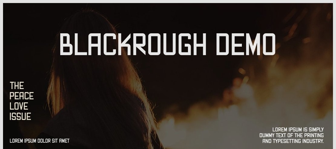 Blackrough Demo Font