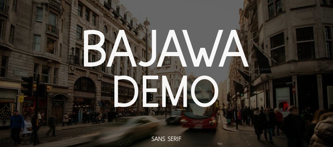 Bajawa Demo Font
