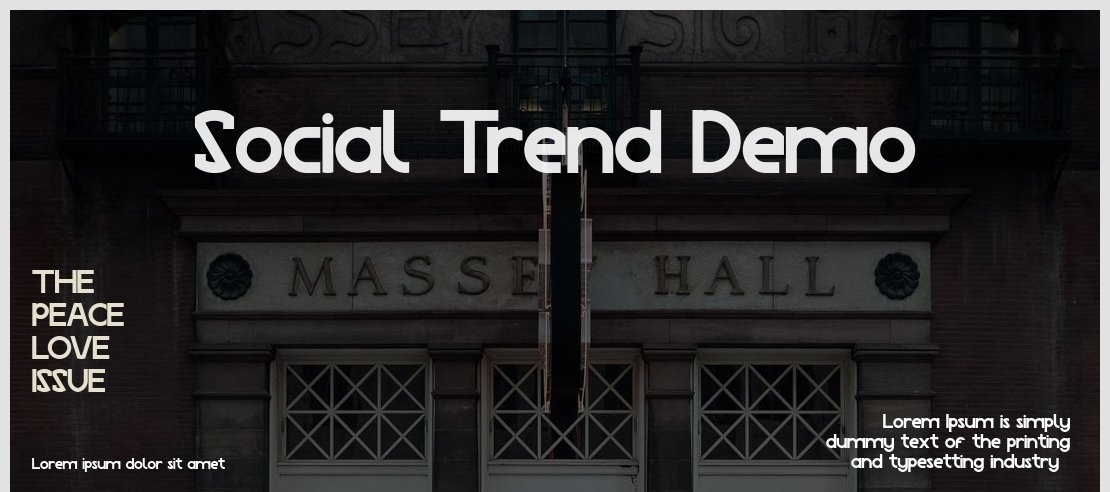 Social Trend Demo Font Family