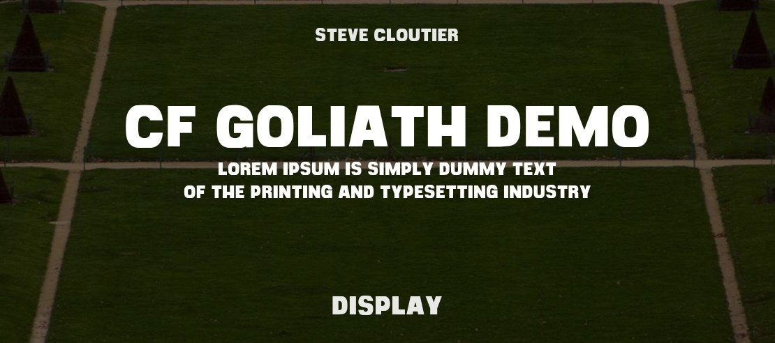 CF Goliath Demo Font