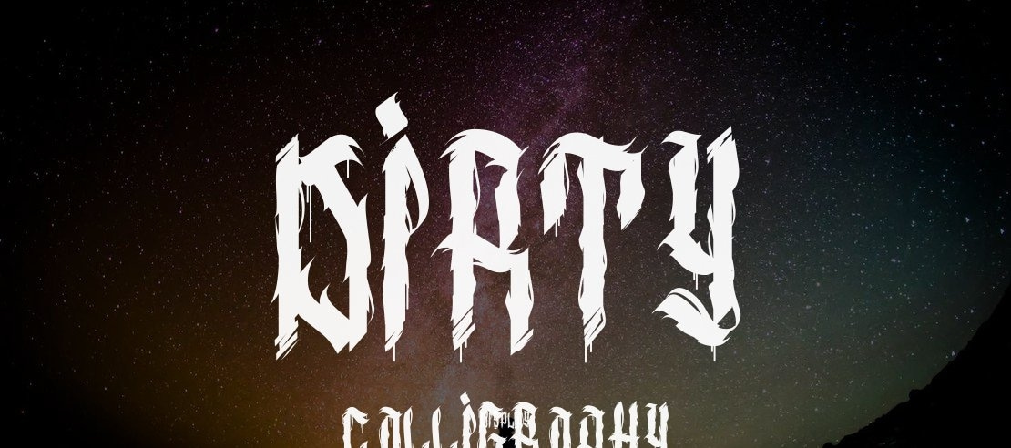 dirty calligraphy Font