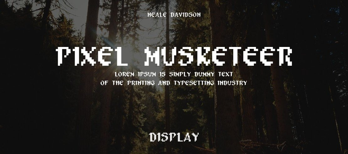 Pixel Musketeer Font