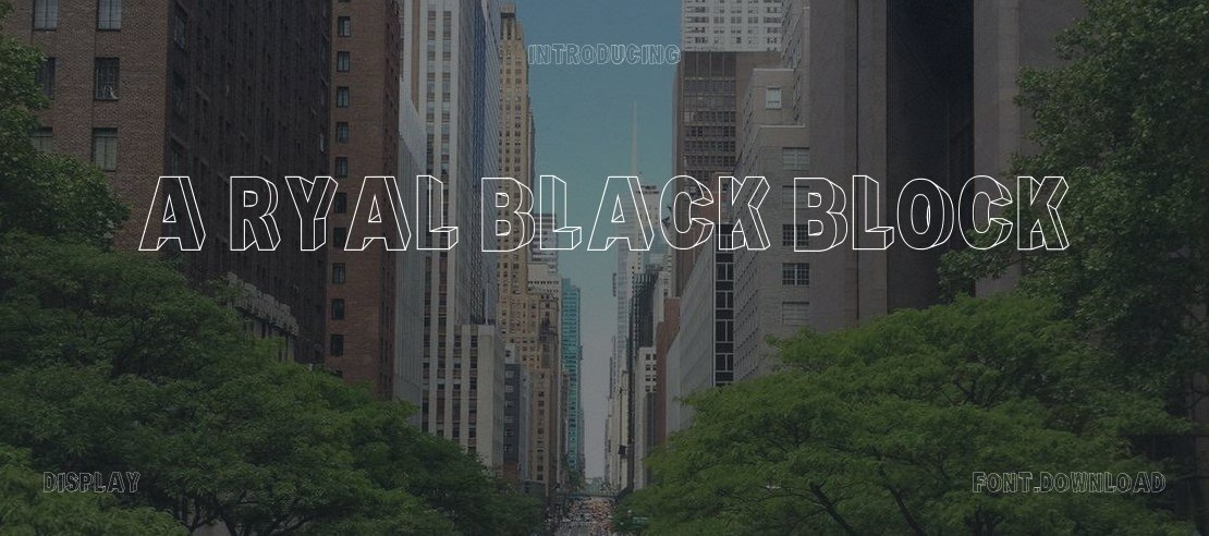 A Ryal Black Block Font