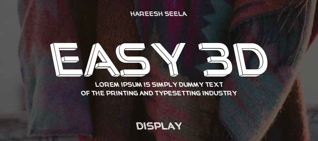 Easy 3D Font