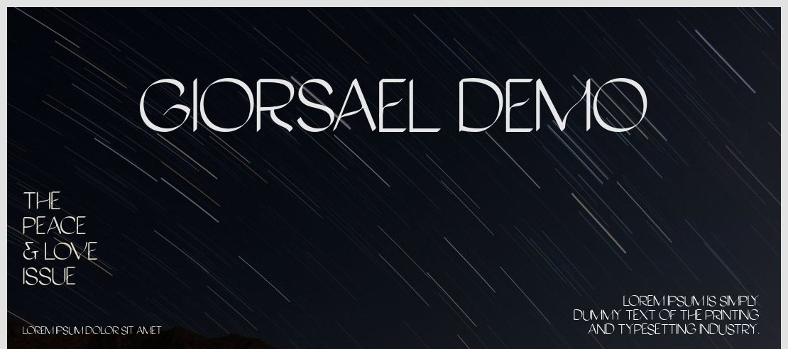 Giorsael Demo Font