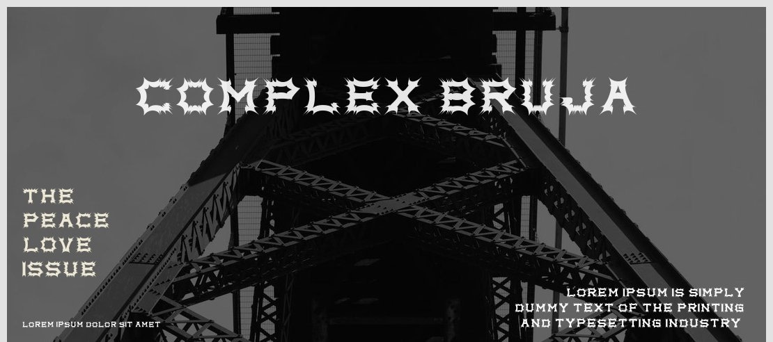 Complex bruja Font