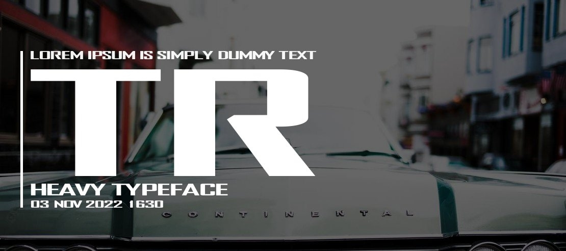 TR Heavy Font