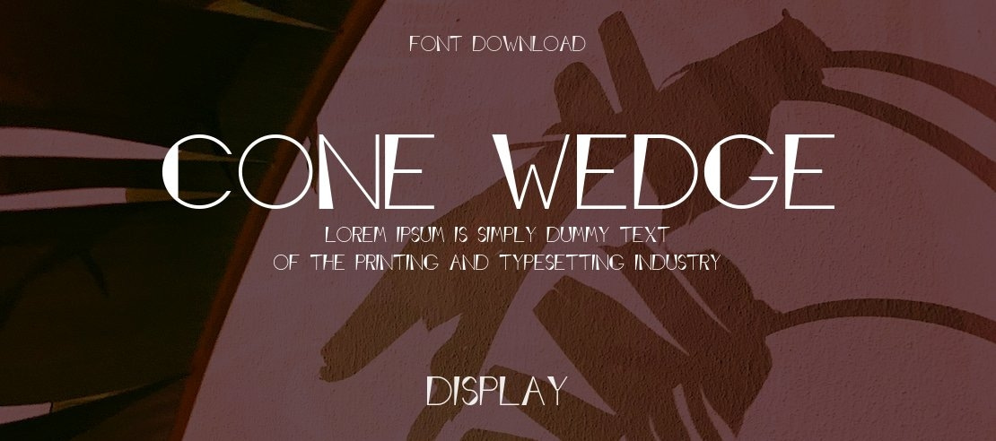 Cone Wedge Font