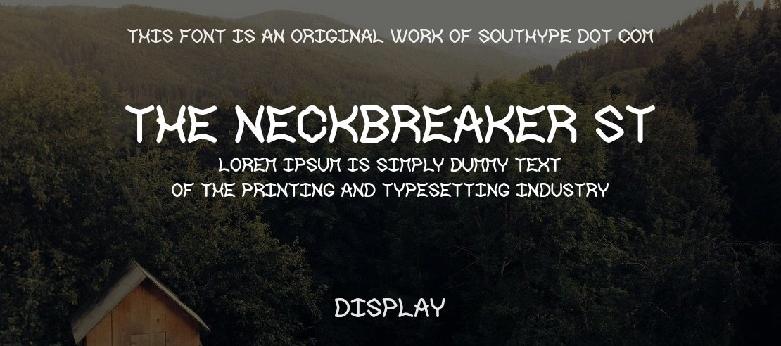 The Neckbreaker St Font