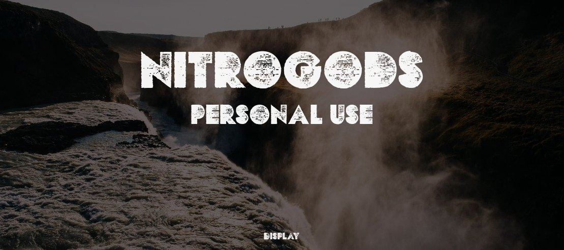NITROGODS PERSONAL USE Font