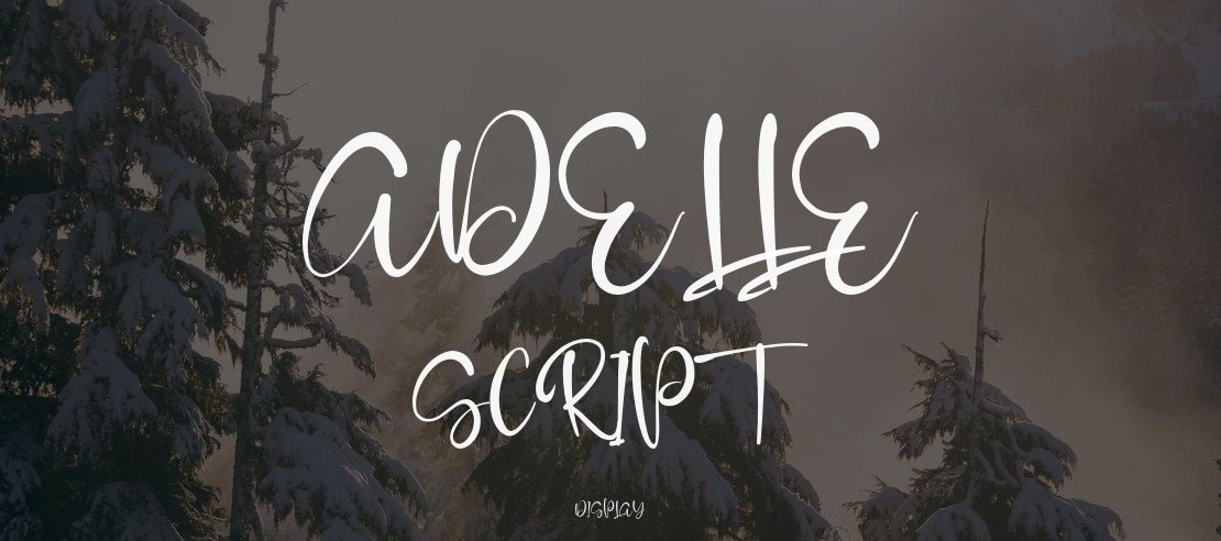 Adelle Script Font