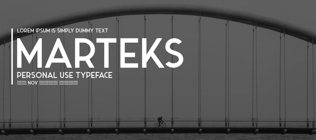 Marteks Personal Use Font