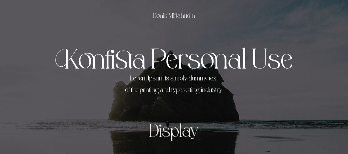 Konfista Personal Use Font