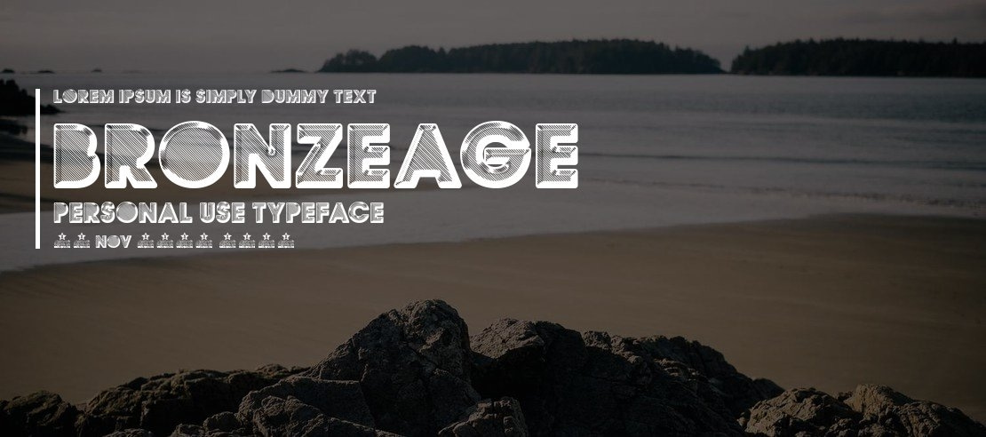 BRONZEAGE PERSONAL USE Font Family