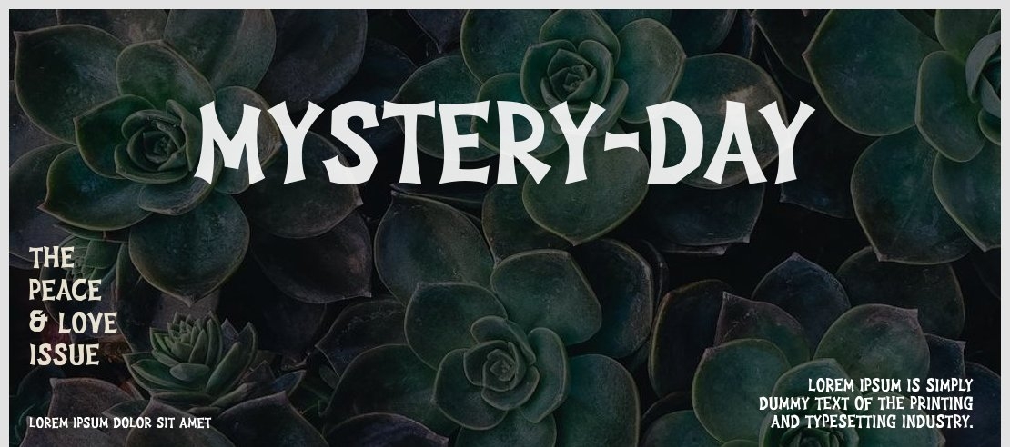Mystery-Day Font