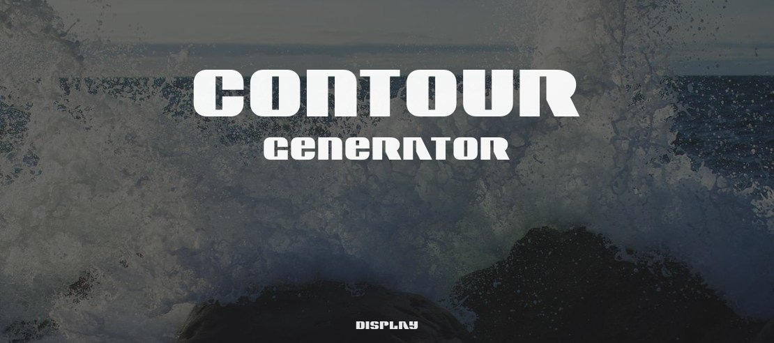 Contour Generator Font