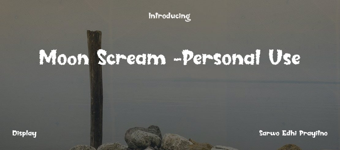 Moon Scream -Personal Use Font