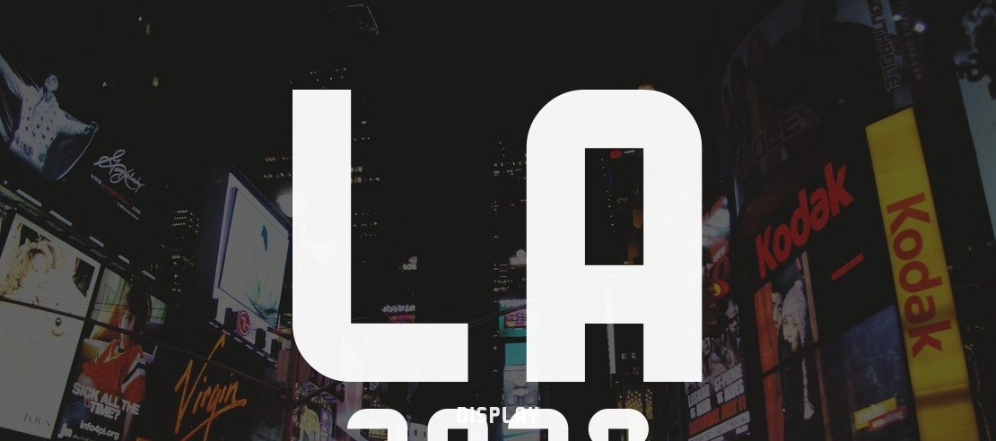 LA 2028 Font