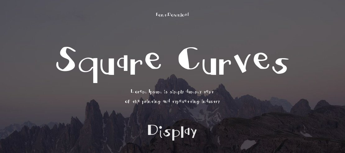 Square Curves Font