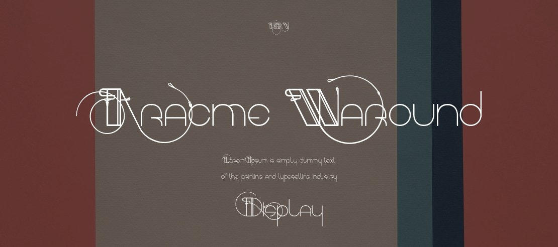 Aracme Waround Font Family