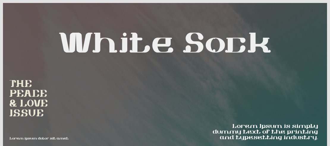 White Sock Font Family