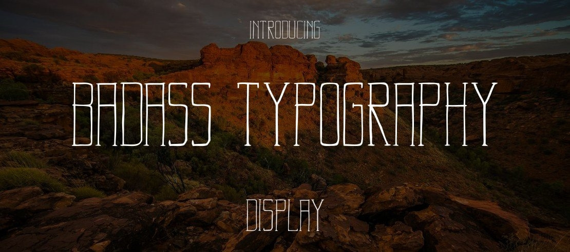 Badass Typography Font