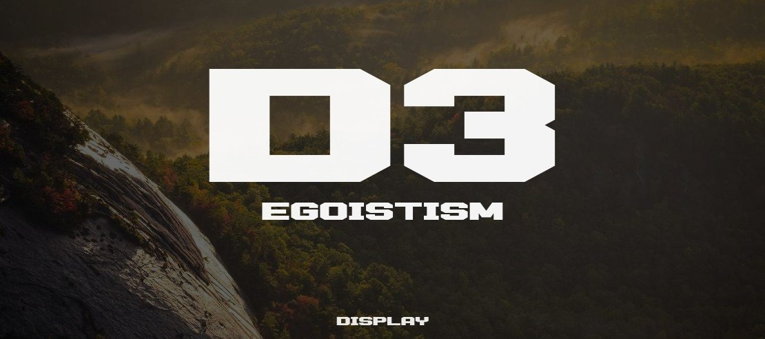 D3 Egoistism Font Family