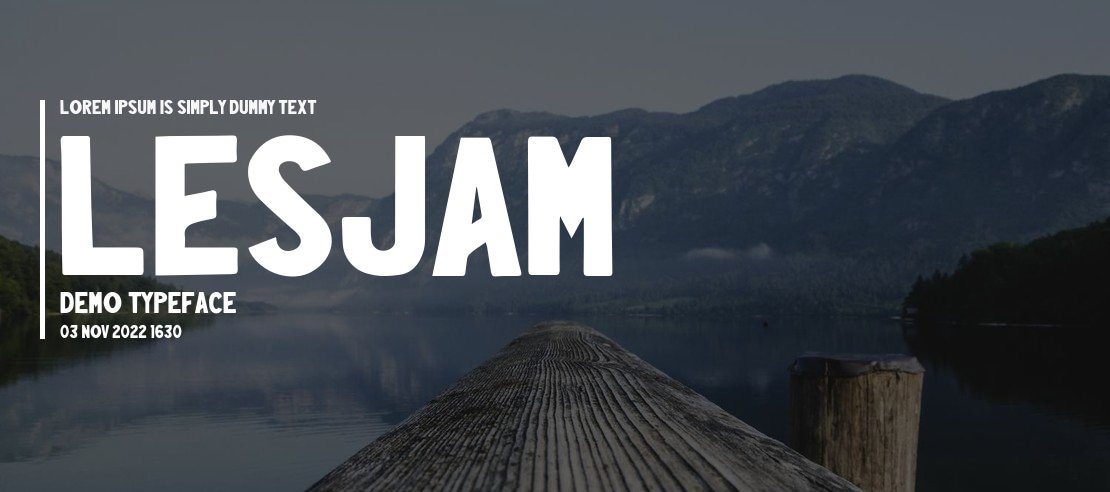 Lesjam Demo Font