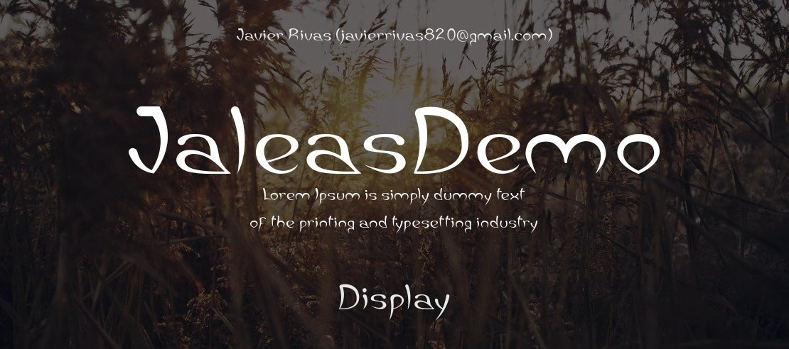 JaleasDemo Font