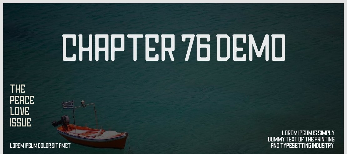 Chapter 76 Demo Font