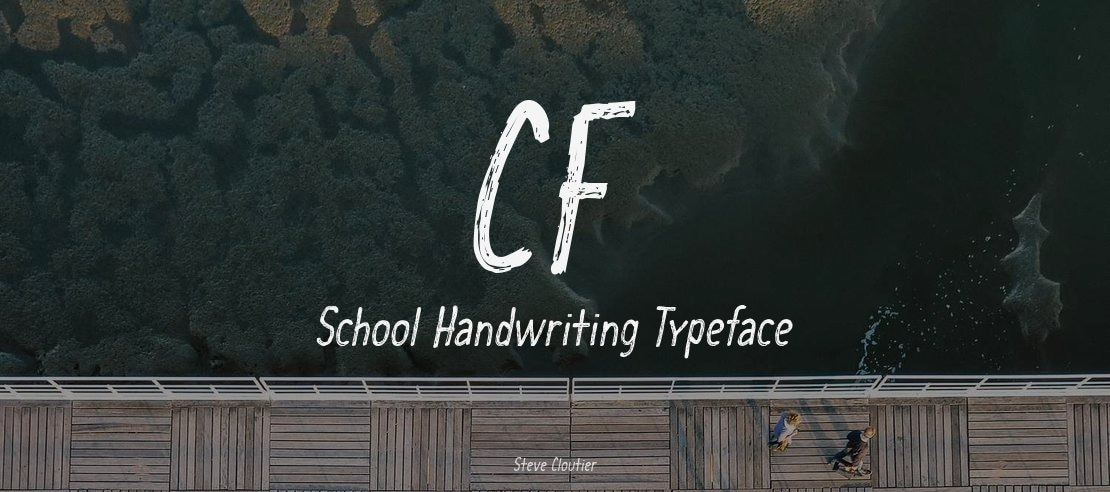 CF School Handwriting Font