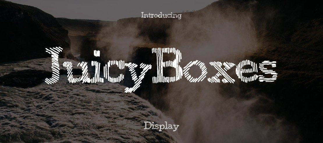 JuicyBoxes Font