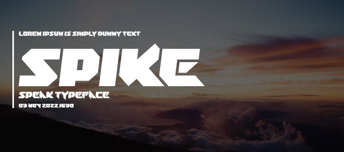 Spike Speak Font Family