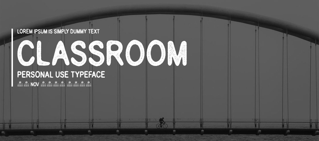 Classroom Personal Use Font